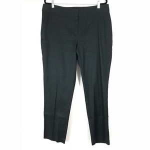 J. Jill Black Linen Blend Straight Leg Pants
